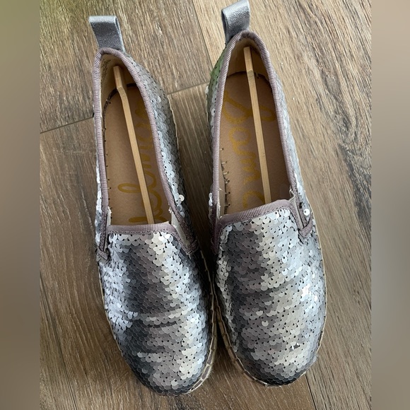 Sam Edelman Carrin Pewter Sequin shoes - Picture 2 of 6